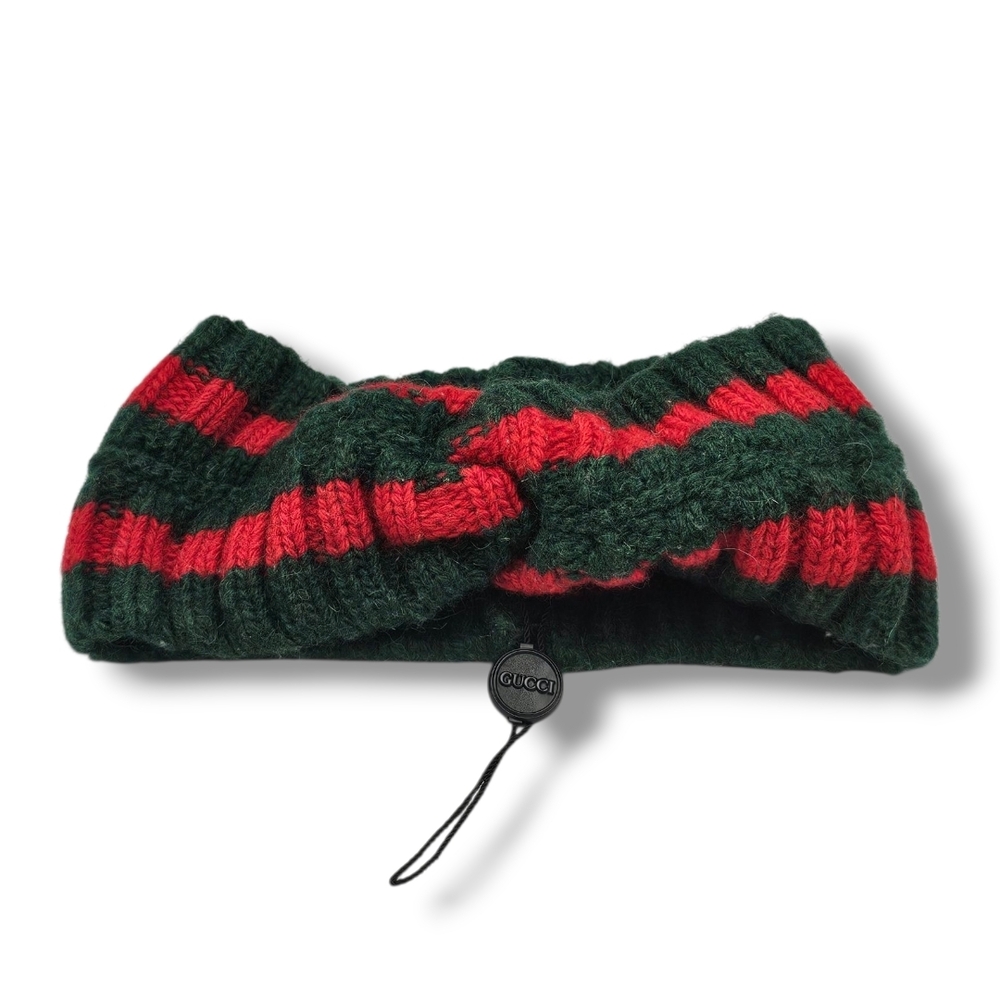 Gucci Red and Green Knit Headband